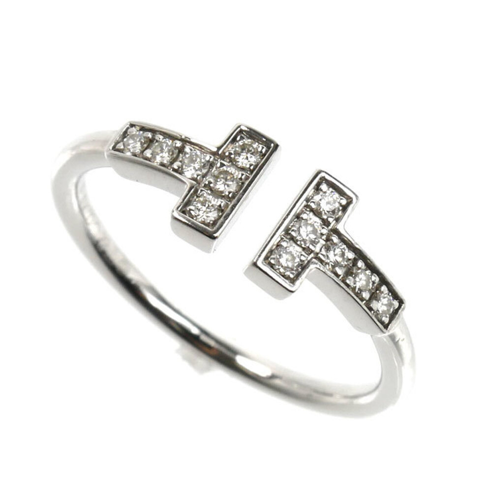 TIFFANY 18k Silver Diamond Ring